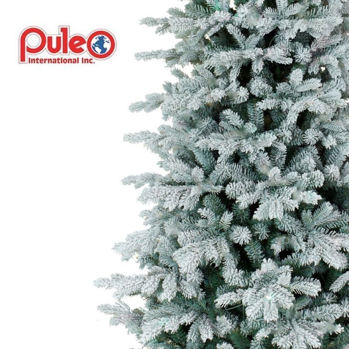 7.5FT Slim Flocked Kelford Fir Puleo Artificial Christmas Tree | AT80